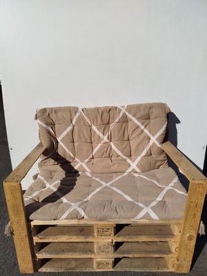 Lot de 6 coussins pour palette - dimensions 60x120 cm - coul…