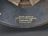 a close up of a metal object with a label on it