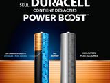 duracell power boost batteries are shown in this advertisement