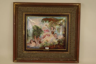 a picture of a painting hanging on the wall