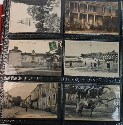 Album d'environ 300 cartes postales anciennes et semi-modern…