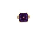 an amethorate and diamond ring
