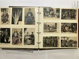 an open book with pictures of people on it