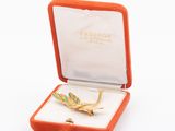 an image of a brooch in a box on a white surface