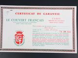 certificate issued by the government of france for the use of the government of france