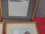 deux photos encadrées représentant une calèche et une calèche