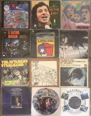 a lot of cds and cds on the floor