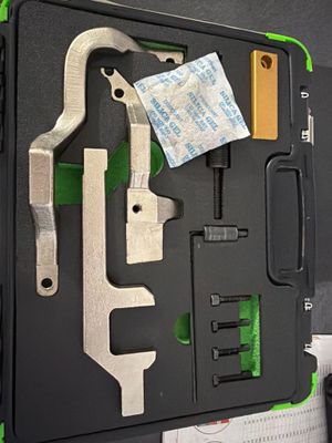 a tool set in a case on a table