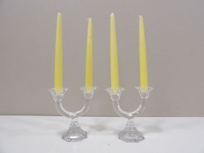 Paire de chandeliers 2 bras de lumières Villeroy & Boch haut…
