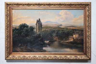 École allemande du milieu du XIXe siècle Paysage romantique …