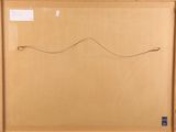 an image of a painting of a wave in a wooden frame