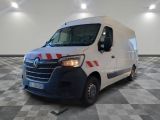a picture of a white van parked in a large room