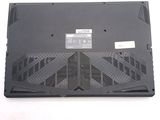 a close up of the bottom of a laptop