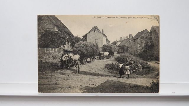 Le Compas : Le Theil (Attelages) Carte rare. TBE.