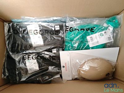 a box with some items inside of it on a table