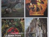 quatre affiches des films « Jurassic », « Jurassic », « Jurassic », « Jurassic », « Jurassic » et « Jurassic »