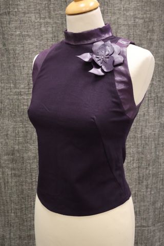 MAGE : top violet en synthétique taille 1