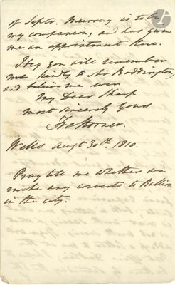 une lettre écrite à l'encre noire sur une feuille de papier