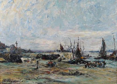 JAMAR Armand (1870-1946). Huile sur toile signée Ar.