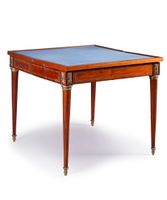 Table à jeux à système en placage de bois de palissandre, la… (photo 3)