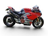 motorcycle parked on a white surface with a white background