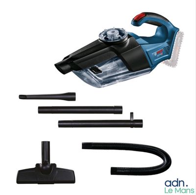 a close up of a vacuum cleaner with a hose and attachments