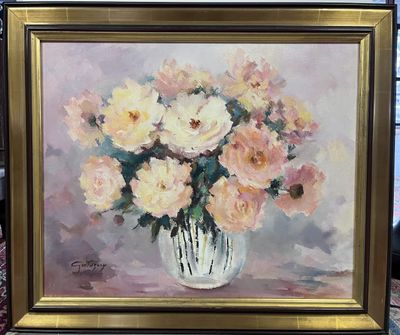 GINESTE-FUZEAU Mauricette "Bouquet de fleurs (les corallines…