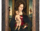 an image of a painting of a woman holding a baby