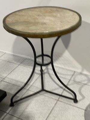 Guéridon bistrot début XXe, plateau de marbre, galerie en ét… - Photo 1