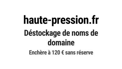 Nom de domaine haute-pression.fr.