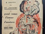une ancienne affiche française annonçant l'exposition de l'Opéra de Paris