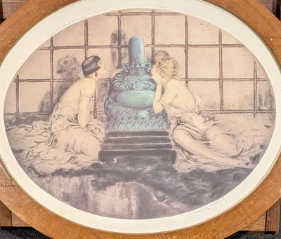 ICART (Louis ) (1888-1950) (d'après) "Confidence au Bouddha"…