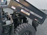 a dump truck that is parked in the parking lot
