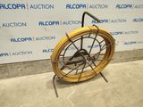 an image of a bicycle wheel on a stand