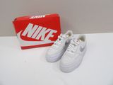 nike air force 1 low white / white / red
