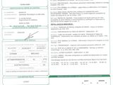 a close up of a document with a barcode on it