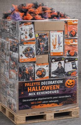 Palette de 200 articles Halloween, neufs.