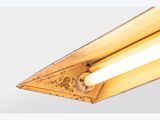 an image of a close up of a light fixture on a ceiling