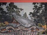 a picture of a painting on the wall of a building