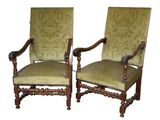 pair of antique chairs with green upholstered upholstered upholstered upholstered upholstered upholstered upholstered upholstered uphol