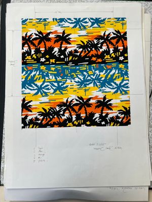 a picture of a drawing of a palm tree