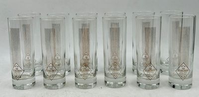 397 / H3 / 12 verres publicitaires Islande Tubo 22cl Lu…