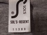 the label of a t - shirt that says sol ' s regent on it