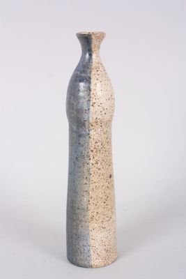 vase en céramique soliflore, à deux teintes d'émail,