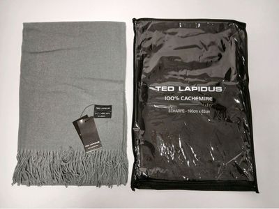 TED LAPIDUS - Écharpe 100% cachemire - Gris - 190x62cm - Neu…
