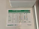 a picture of a refrigerator with a sign on it