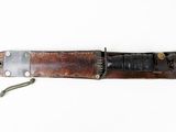 leather sheath for a knife on a white background