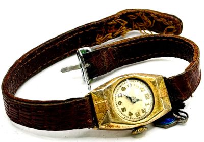 Montre de dame à boîtier en or jaune 18K 750ml, bracelet en …