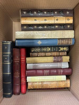 a box full of books that are sitting in it