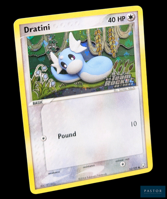 une photo d'une carte Pokémon représentant un Pokémon bleu et blanc
